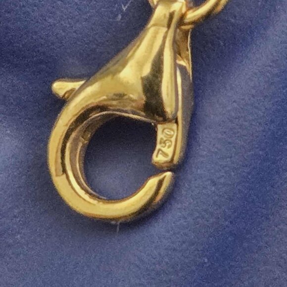 18k bracelet - flat hardware style real gold - Picture 7 of 14